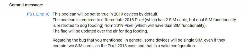 Google Pixel 4 Dual SIM Feature