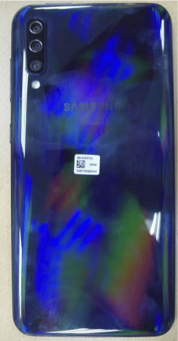 samsung a50 back panel blue