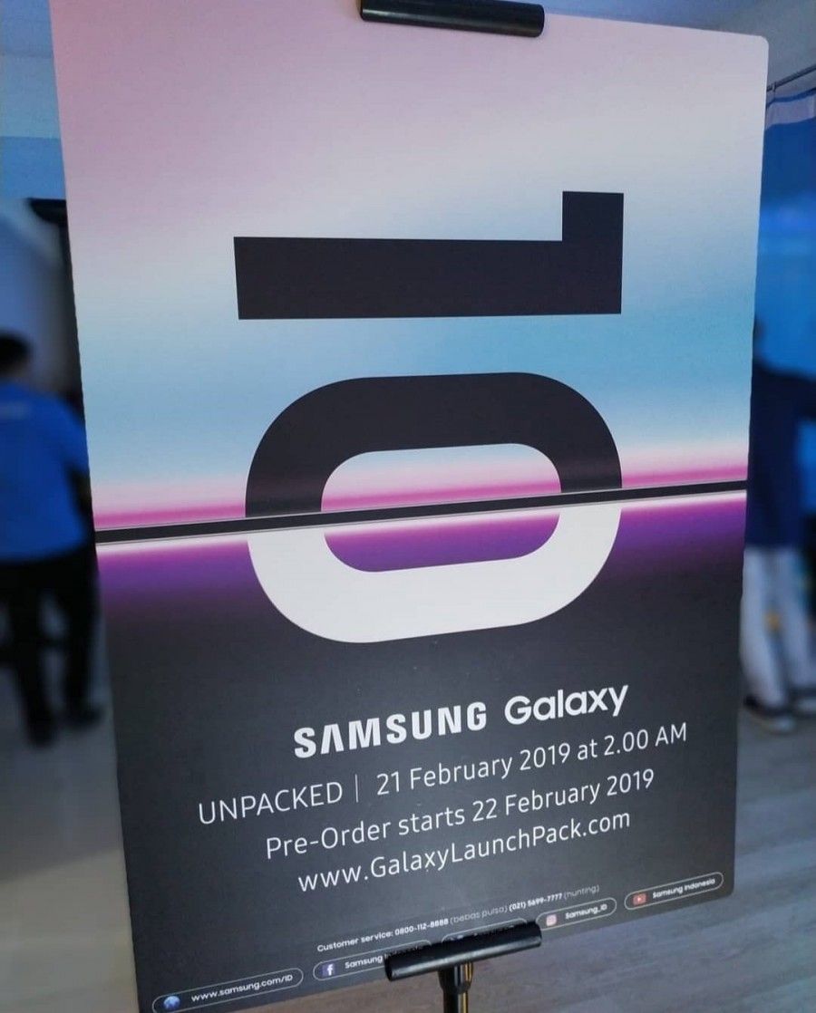 Samsung Galaxy S10 Unpacked Event Pre-order Indonesia Poster