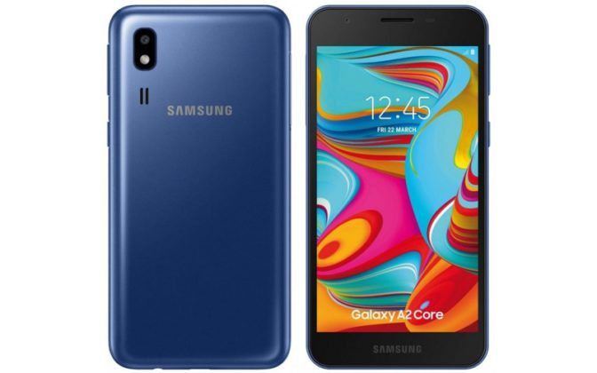 samsung a2 core features and price