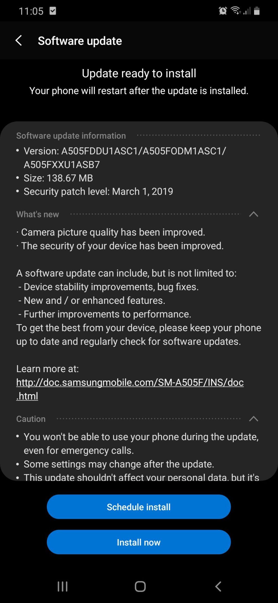 Samsung Galaxy A50 One UI Software Screenshot 11
