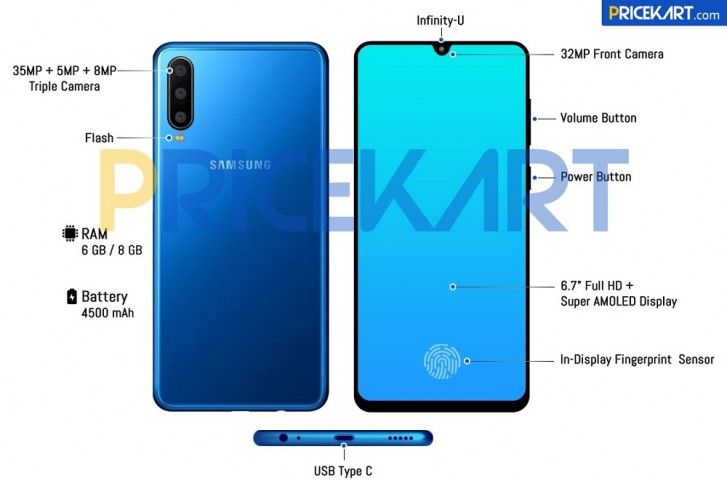 Samsung Galaxy A60 Design Leaked