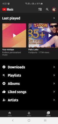 YouTube Music For Android App