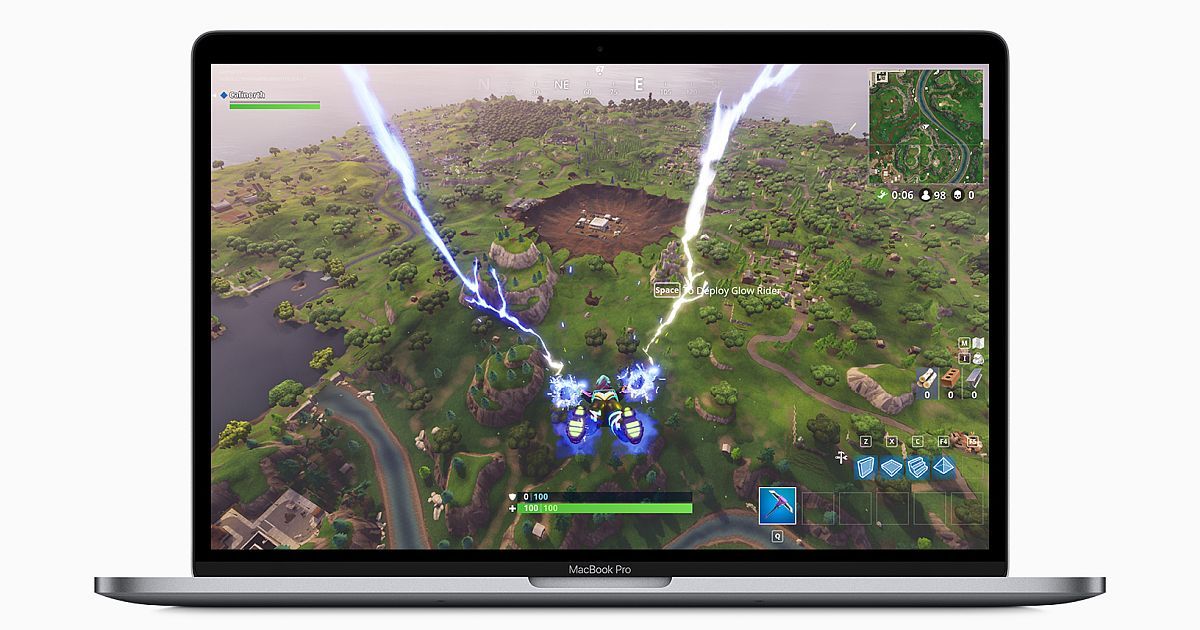 Apple MacBook Pro 2019 Gaming Fortnite