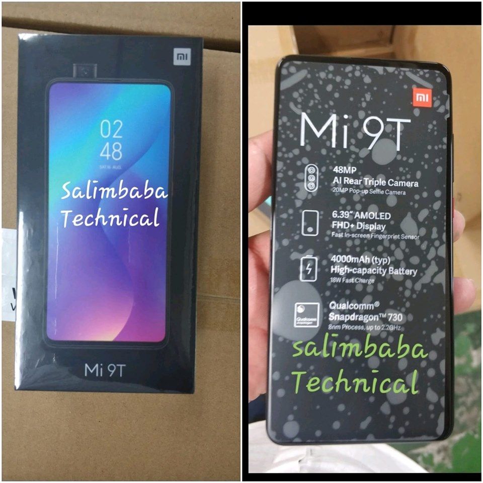 Mi 9T leaked retail box and hands-on images