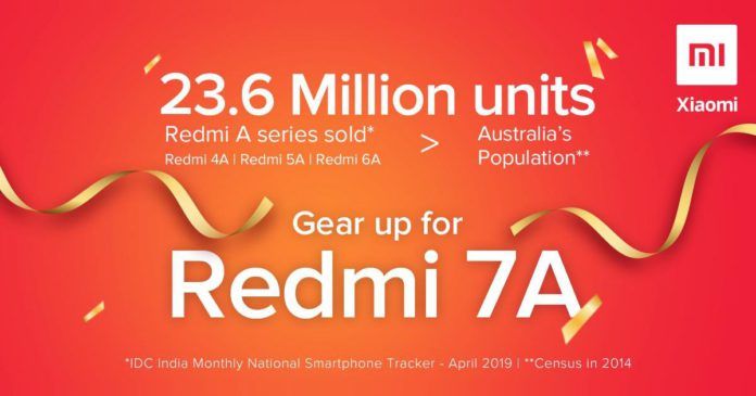 Redmi 7A India Launch Teaser Poster Redmi 7A India Launch Teaser Poster