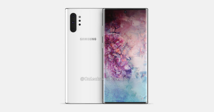 Samsung Galaxy Note 10 Pro render