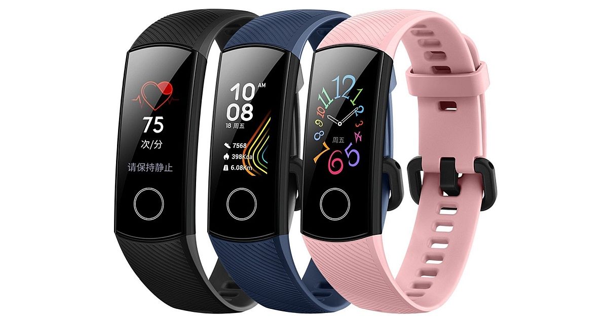 HONOR Band 5 with 0.95-inch AMOLED color display, 50-meter water