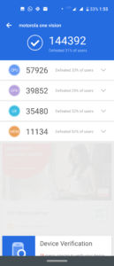 Motorola One Vision AnTuTu Score