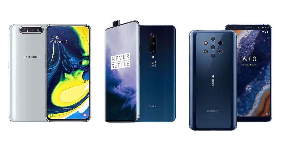 Samsung Galaxy A80 Vs Oneplus 7 Pro Vs Nokia 9 Pureview Price In