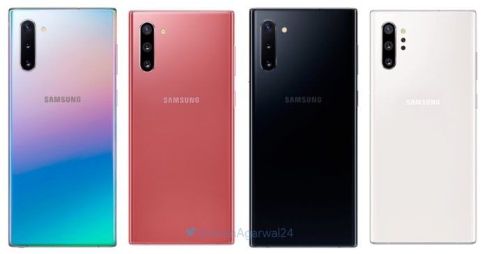 [Exclusive] Samsung Galaxy Note 10, Note 10+ Color Options
