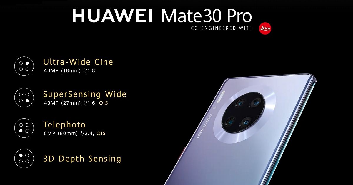 Huawei Mate 30 Pro Quad Rear Camera Leica