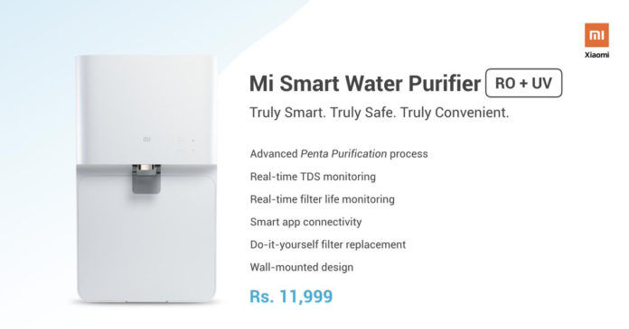 Mi Smart Water Purifier launched in India poster