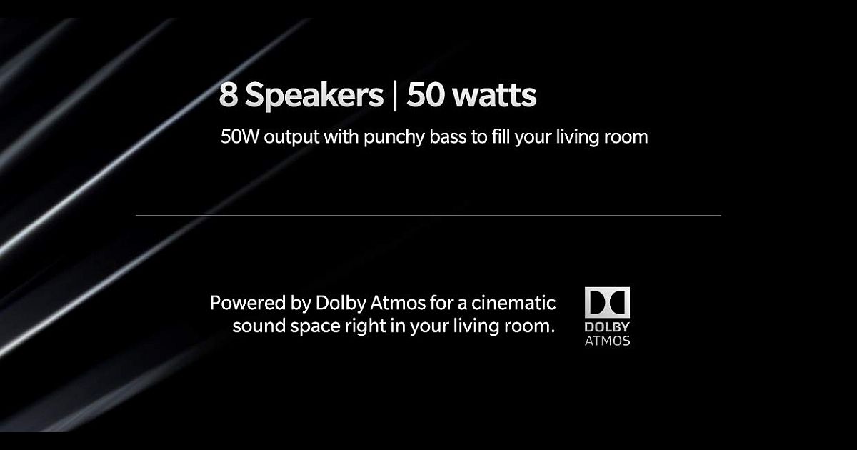 Oneplus Android Tv To Come With Dolby Atmos Support 8 Speakers And 50w Sound Output Mysmartprice