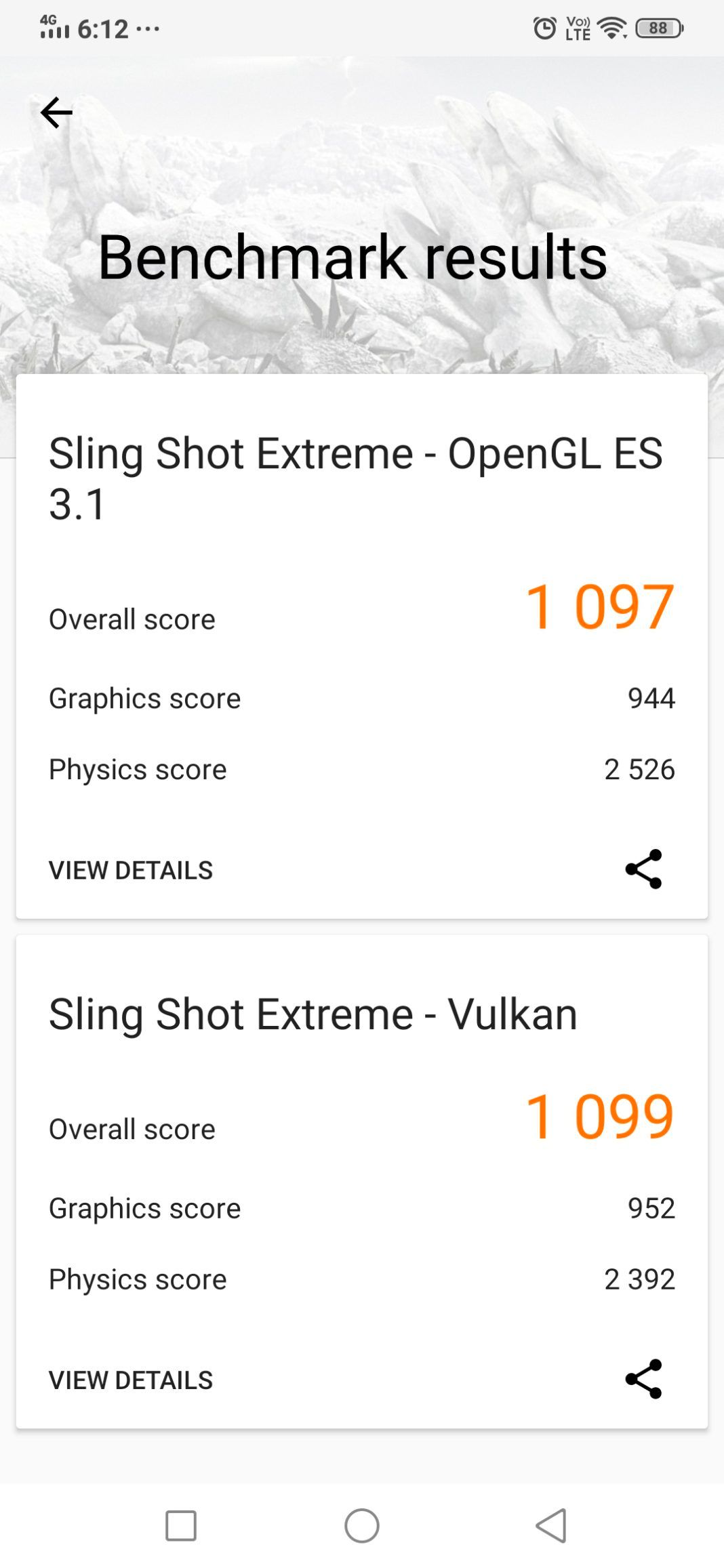 Vivo S1 Review Performance Benchmark Screenshot