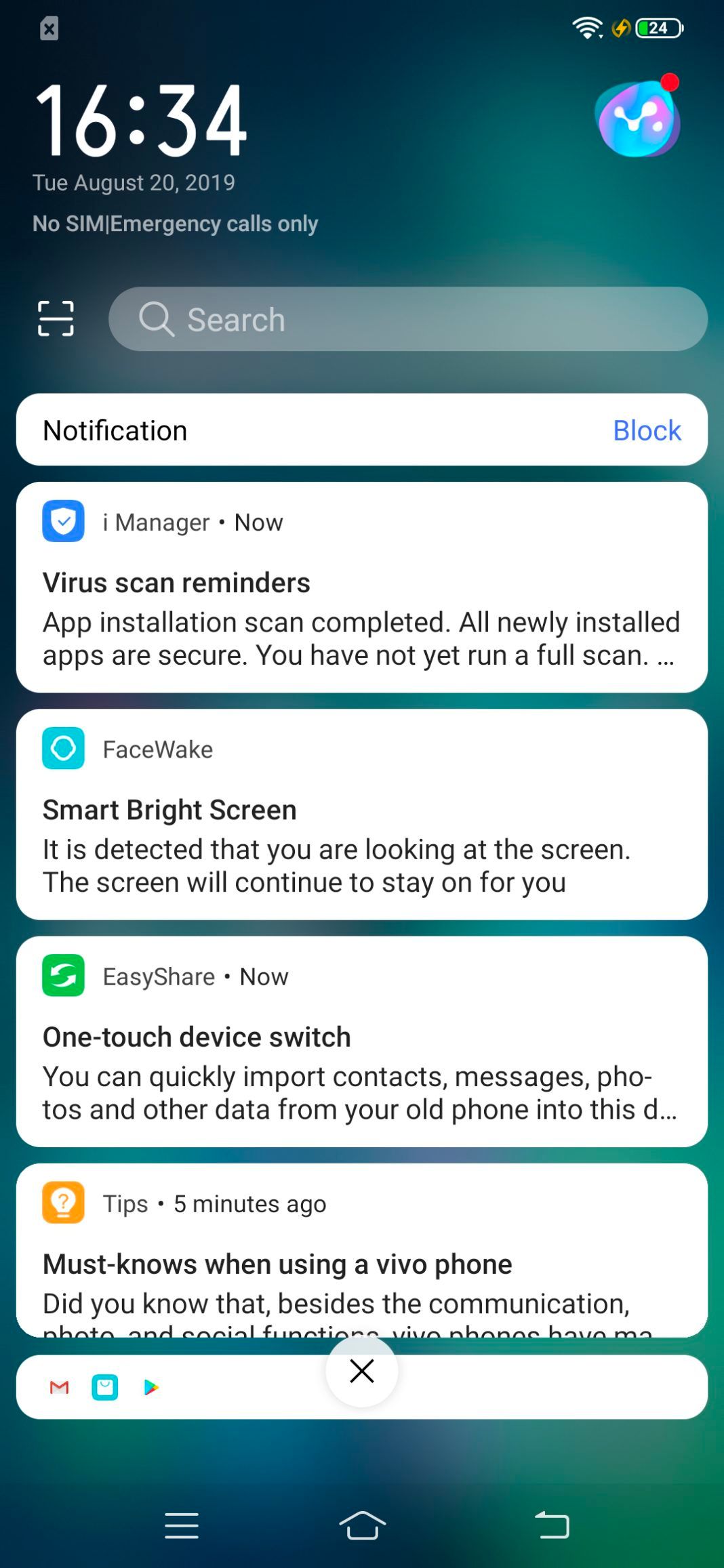 Vivo S1 Review Software Screenshot