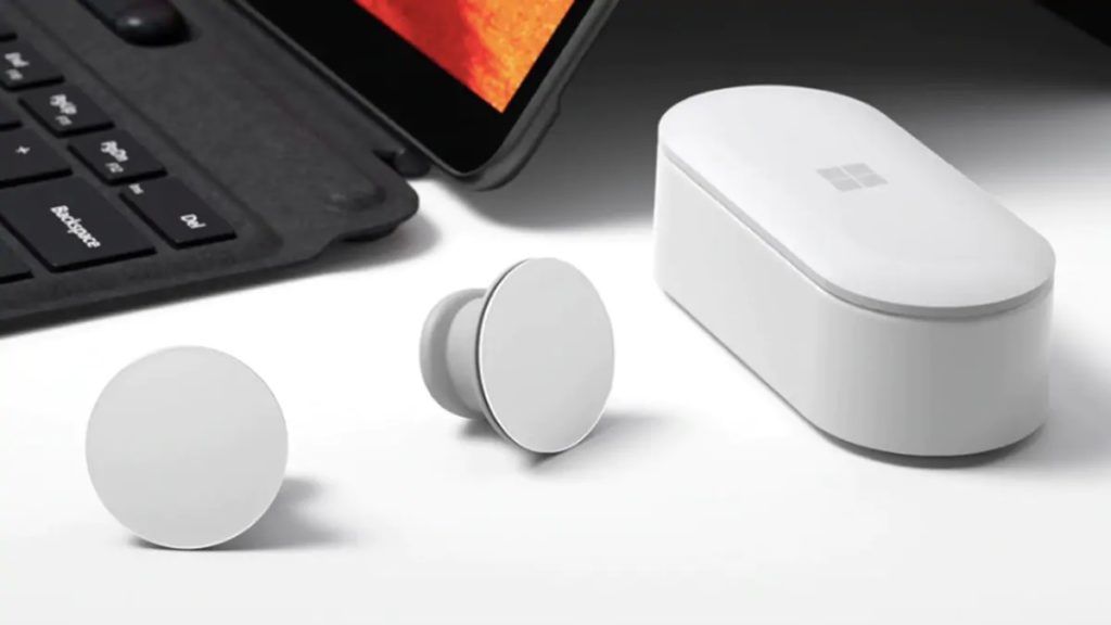 Microsoft Surface Earbuds Outside Charging Case