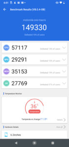 Motorola One Macro Software UI - AnTuTu Benchmark Score