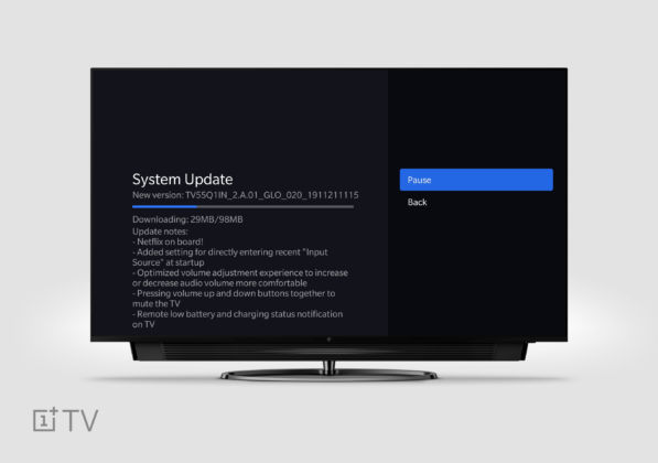 OnePlus tv latest ota update netflix 2.