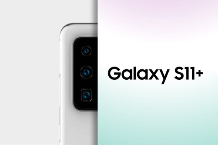 Samsung Galaxy S11+ alleged rear camera setup Samsung Galaxy S11+ alleged rear camera setup