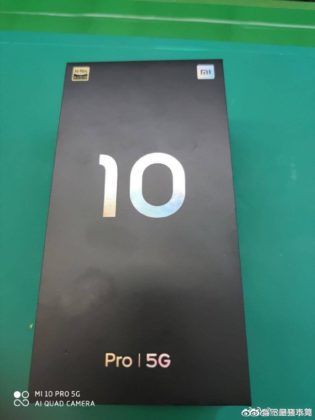 Mi 10 Pro 5G leaked retail box