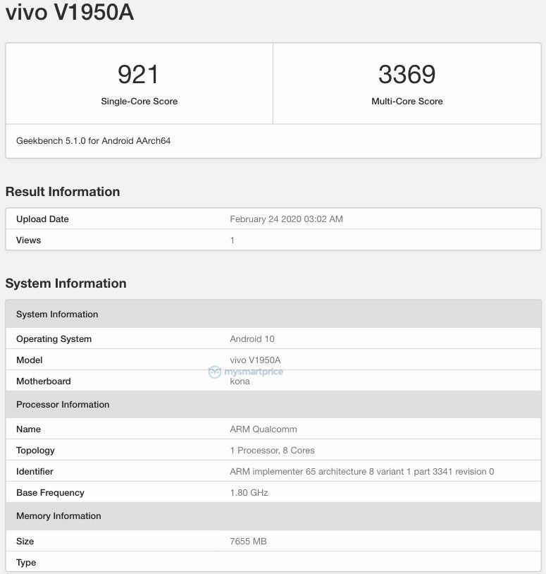Vivo Nex 3 5G equipped with Snapdragon 865 processor spotted on Geekbench