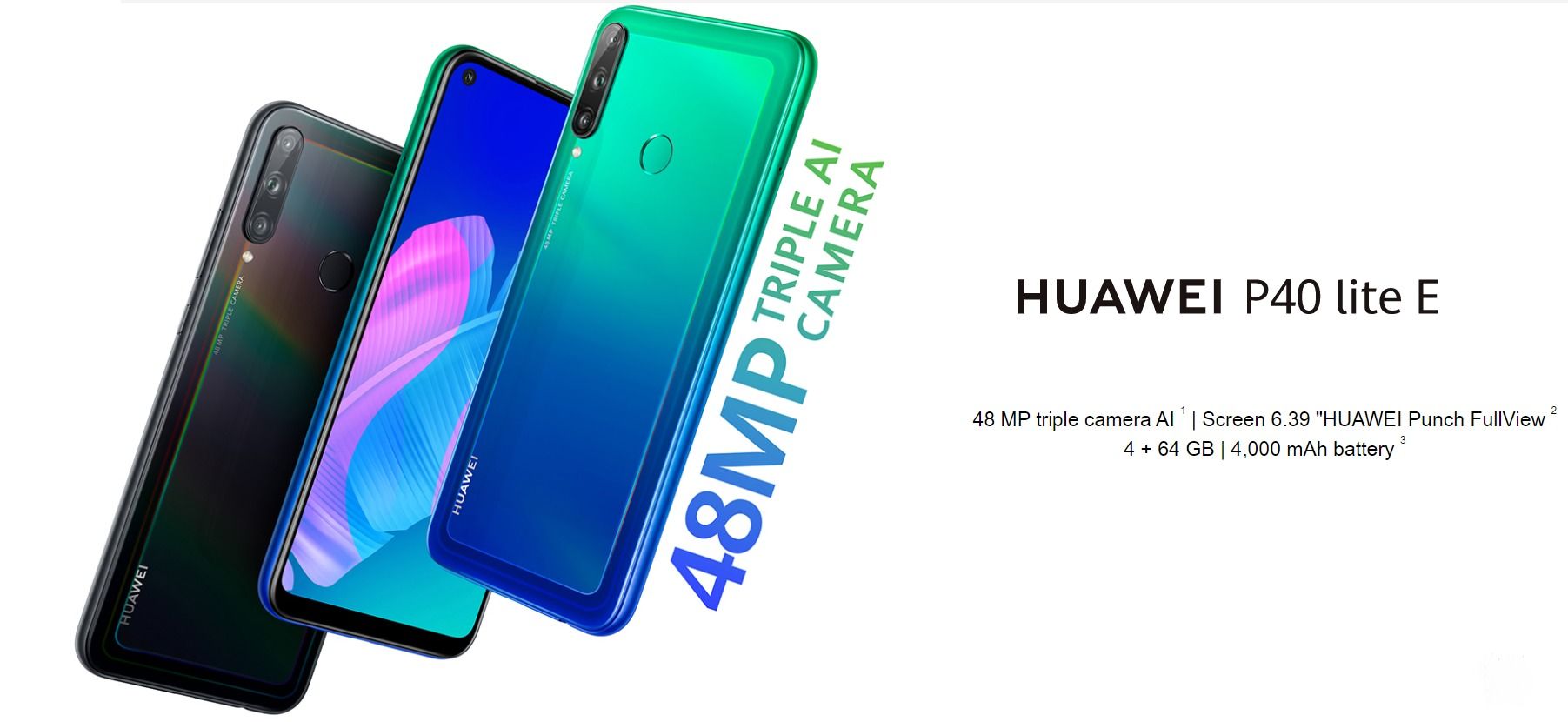 Huawei P40 Lite E with 6.39-inch Punch Hole Display, 48MP ...