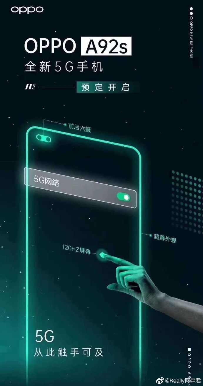 oppo a92s promotional poster
