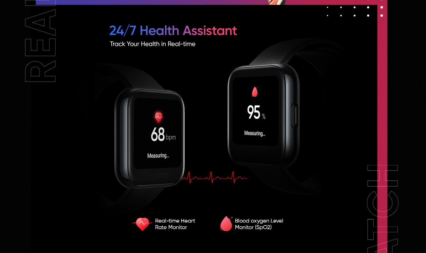 realme watch health assistant