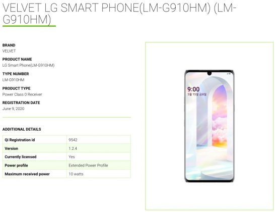 LG Velvet 4G (LM-G910HM) WPC