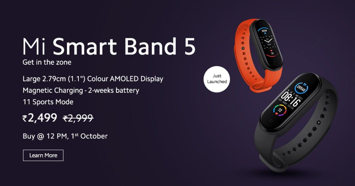 reloj xiaomi mi band 5 caracteristicas