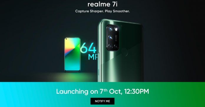Realme 7i Launch Realme 7i launch details