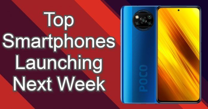 Top smartphones launching next week