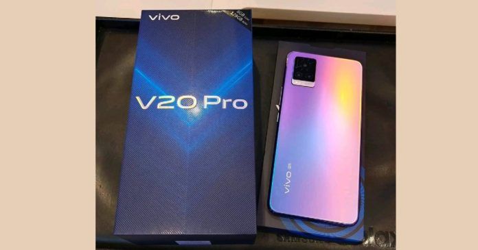 Vivo V20 Pro 8GB Variant Live Image and Retail Box Leaked Online Ahead of Launch, Design Confirmed - MySmartPrice