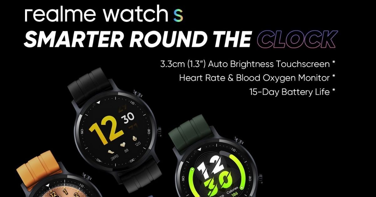 Realme Watch S With 1 3 Inch Display 16 Sports Modes Launching On November 2 Expected Price Specifications Mysmartprice