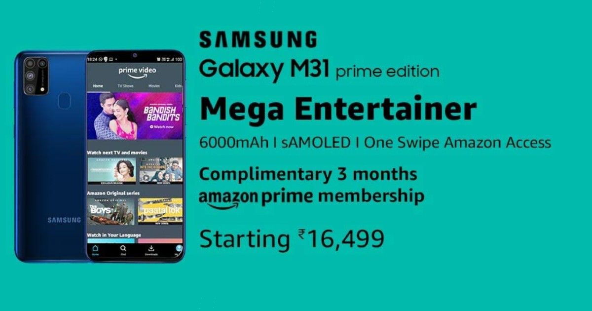 samsung m31 price amazon india