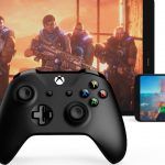 Xbox xCloud game streaming with xBox controller, tablet and phone