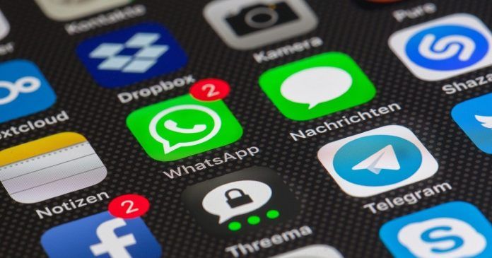 apps on smartphone screen