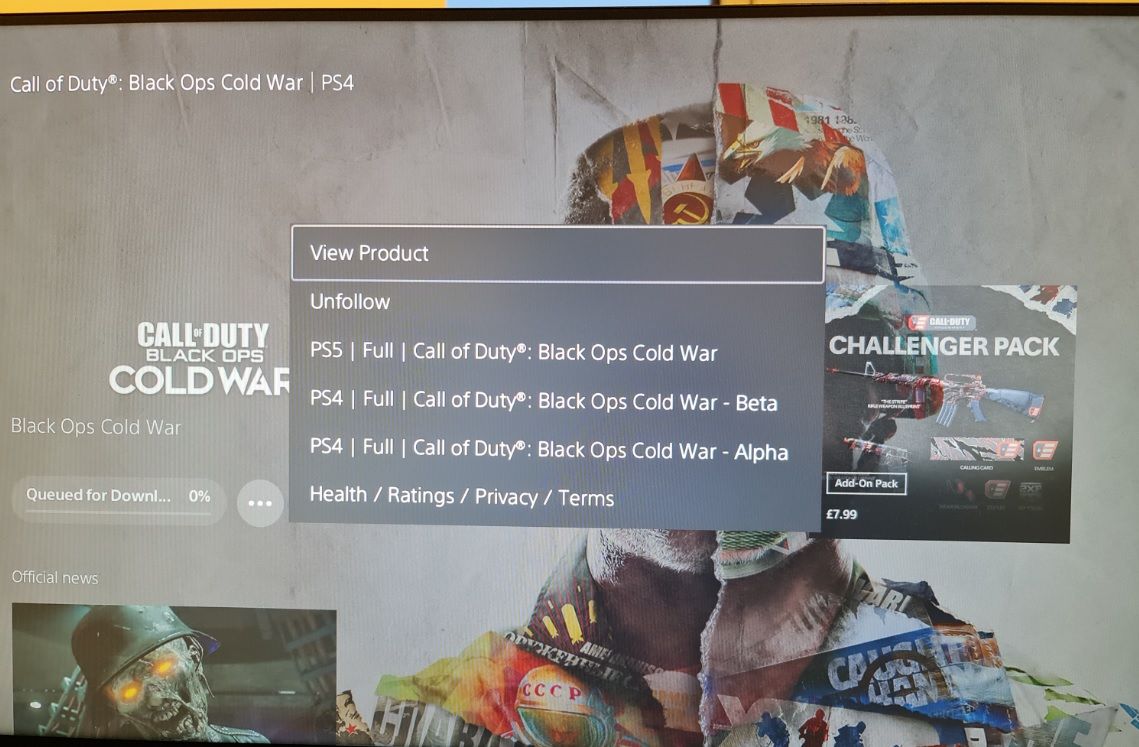 call of duty cold war ps5 specs