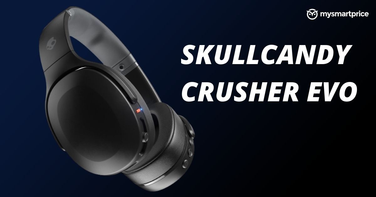 Perder coser Melancolía Skullcandy Crusher Evo With 40mm Audio Drivers, upto 40 hours of Battery  Life Launched in India: Price, Features, and Availability - MySmartPrice