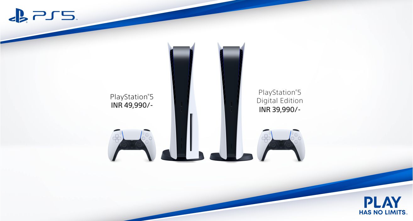 Sony PS5 India pricing information