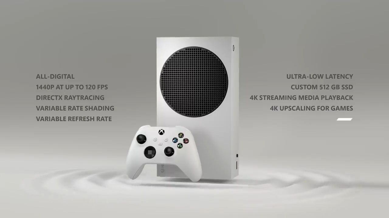 Xbox Series S specs sheet