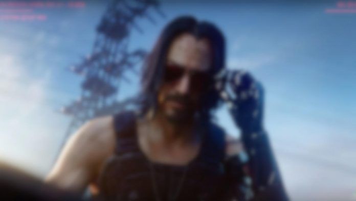 Cyberpunk 2077 Keanu Reeves blurry