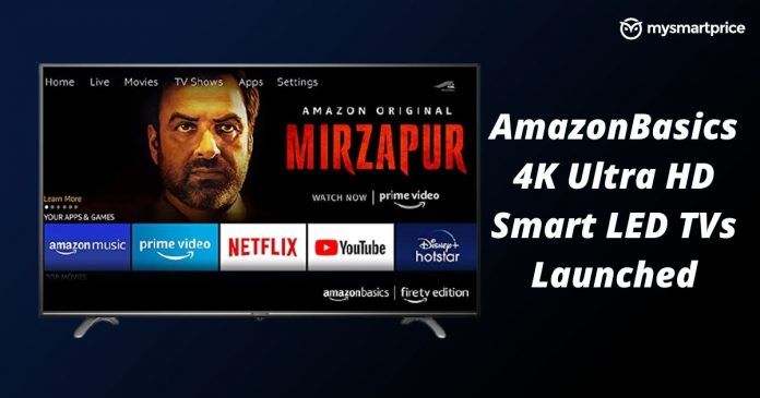 Amazonbasics Firetv Edition 4k Smart Tvs Announced With Dolby Vision Fire Os Price Specifications Mysmartprice