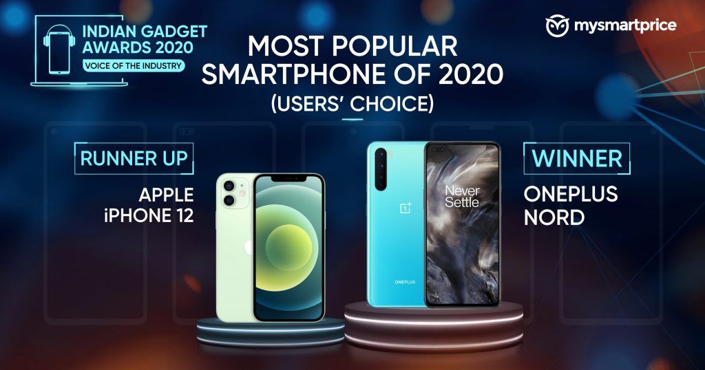 Most Popular Smartphone Of Users Choice Iga Winners Revealed Can Oneplus Nord Beat Apple Iphone 12 Redmi Note 9 Pro And More Mysmartprice