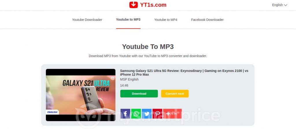 youtube to mp3 converter link