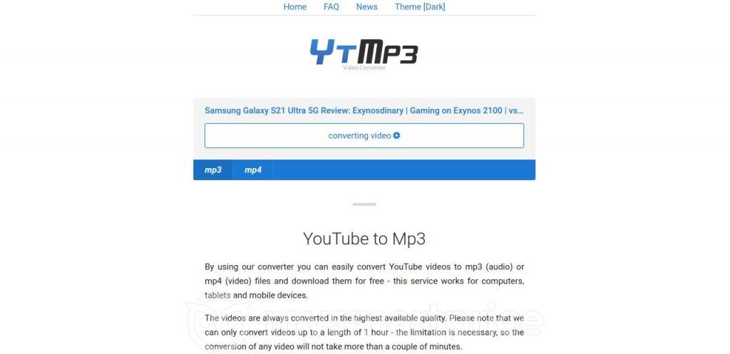 Youtube to mp3