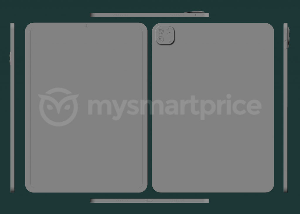 Exclusive Apple Ipad Pro 11 21 Raw Cad Renders Reveal The Design Looks Similar To 4th Gen Ipad Pro Mysmartprice