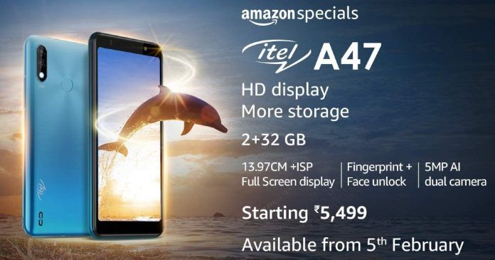 Itel A47 With 5.5-inch Display, Dual Rear Cameras Launched in India ...