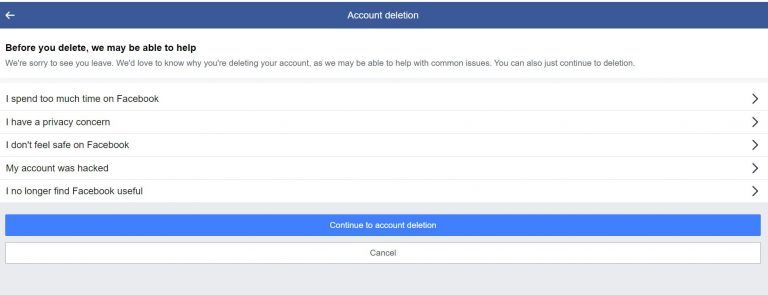 Facebook Account Delete: How to Delete FB Account Permanently ...